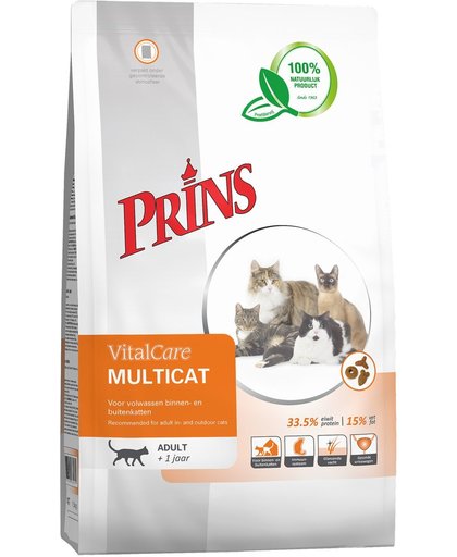 Prins VitalCare MultiCat - Kattenvoer - 10 kg