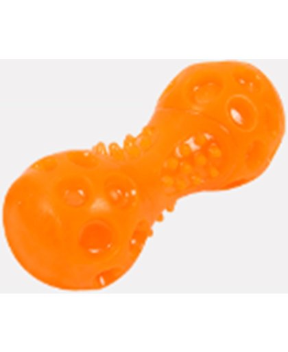 Groene / oranje halter met piep geluid - Oranje