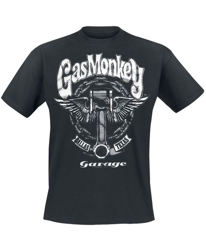 Gas Monkey Garage Big Piston T-shirt zwart