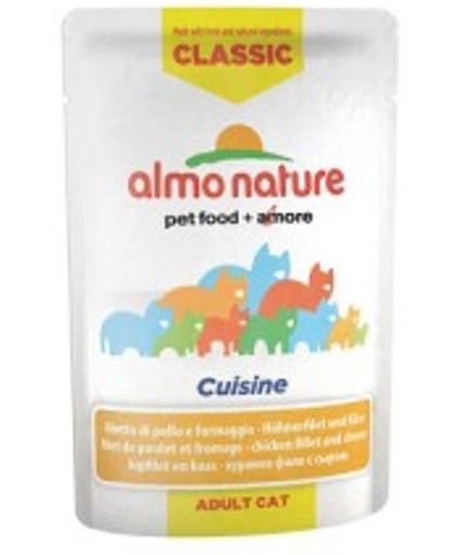 Almo Nature Classic - Cuisine Kipfilet en Kaas - 24 x 55 gr