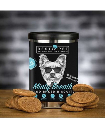 COSMOPET Hondensnack Hand Baked Biscuits Minty Breath 3x 140g