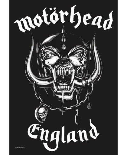 Motörhead England Vlag zwart-wit