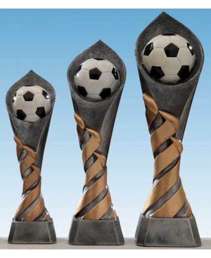 Voetbal prijzen set 1e, 2e en 3e prijs