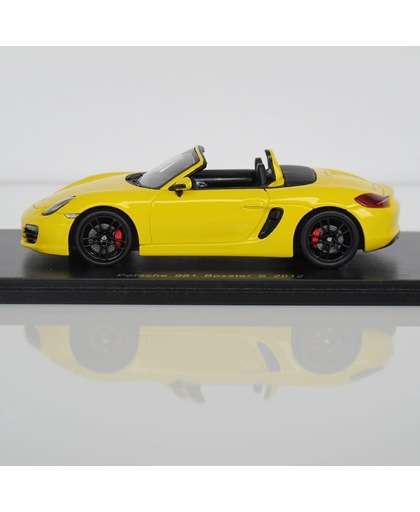 Spark 1:43 Porsche Boxster S (type 981) - 2012, Geel