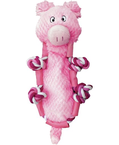 Kong Barnyard Knots Varken - Hond - Speelgoed - Large - Roze