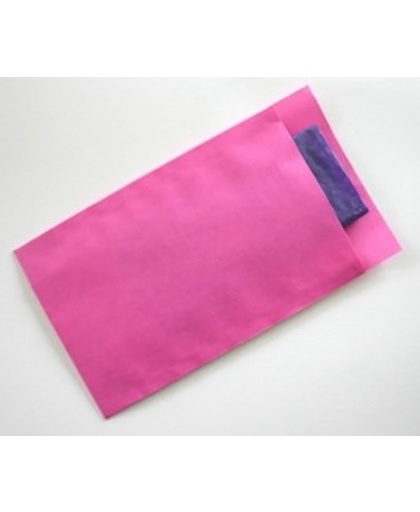 Cadeauzakjes Roze Kraftpapier - 7x13cm - 70gr - 250 stuks | Fourniturenzakjes / Kadozakjes / Geschenkzakjes