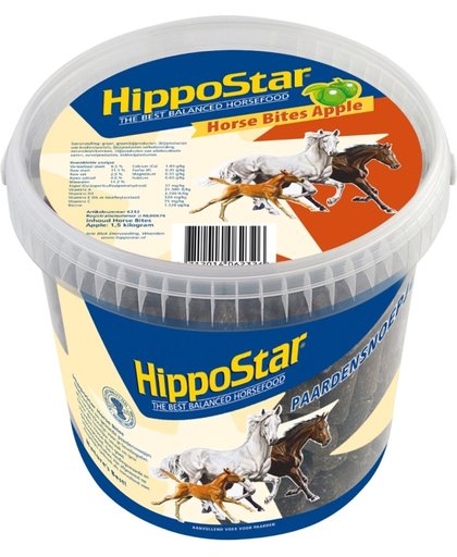 Hippostar Horse Bites Apple - Paardensnoepjes - 1.5 Kg - 2 stuks