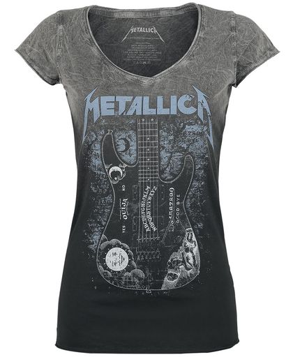 Metallica Ouija Guitar Girls shirt zwart-grijs