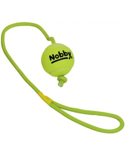 Nobby - Honden - Speelgoed - Tennisbal 6,5 cm met touw 70 cm - 3 stuks