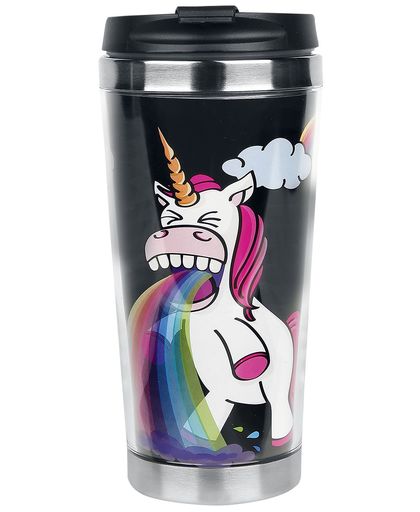 Unicorn Puking Unicorn - Rainbow Koffiebeker meerkleurig