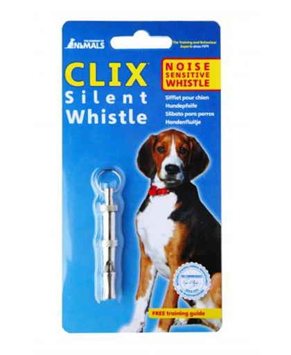 Clix Silent Whistle fluit - Hond - Training - Toonhoogte instelbaar - 5,9 x 1 cm