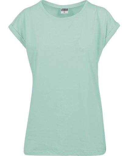 Urban Classics Ladies Extended Shoulder Tee Girls shirt mint