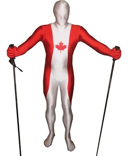 Originele morphsuit Canadese vlag L (160-175 cm)