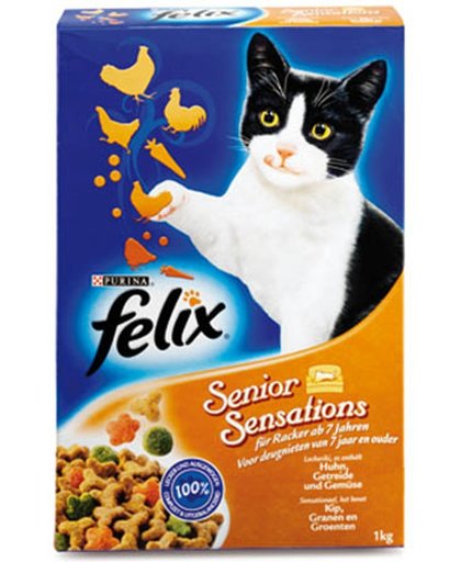 FELIX Senior Sensations - Kattenvoer - 1 kg