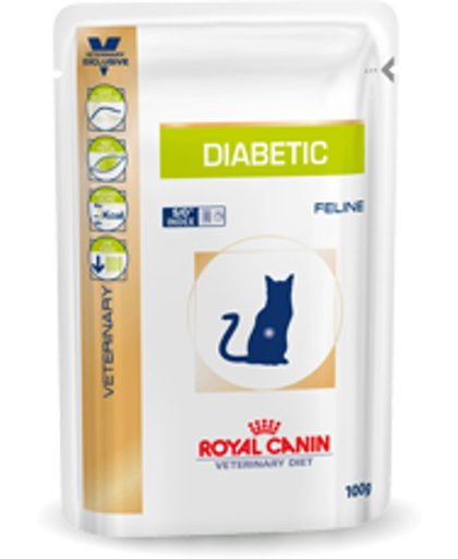 Royal Canin Diabetic - Maaltijdzakjes - Kattenvoer - 12 x 100 g