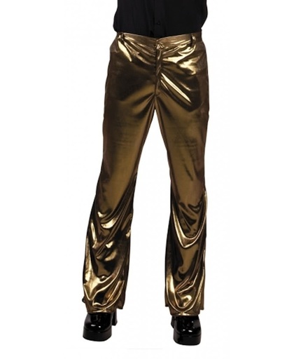 Glimmende gouden disco broek