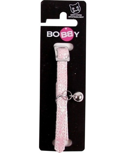 Bobby Kattenhalsband Glitter Roze