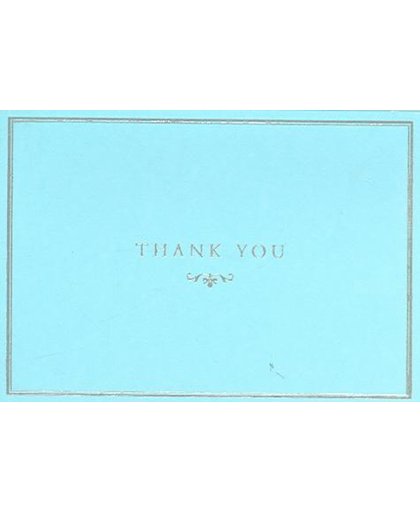 Thank You Notes Blue Elegance