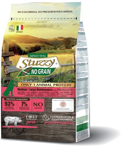Stuzzy - Monoprotein - droogvoer - ham - 12KG