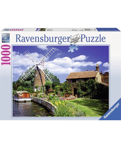 Ravensburger puzzel Schilderachtige molen - Legpuzzel - 1000 stukjes