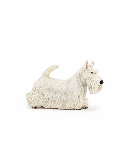 Plastic speelgoed witte Schotse terrier 6 cm