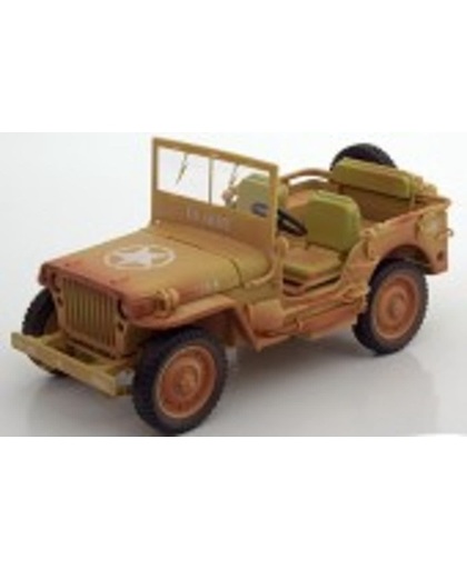 Willy´s Jeep Casablanca Dirty Version 1941 Desert Sand 1-18 Triple 9 Collection