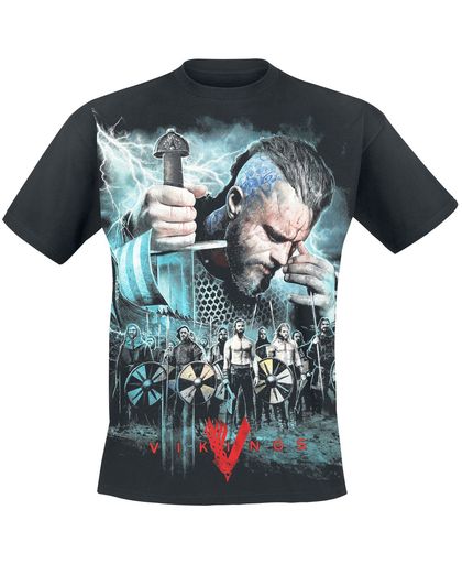 Vikings Ragnar - Battle T-shirt zwart
