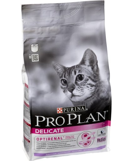 Pro Plan Adult Delicate - Rijk aan Kalkoen - Kattenvoer - 1,5 kg