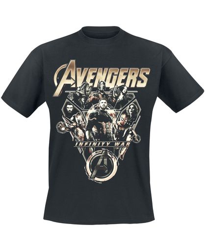 Avengers Infinity War - Tech Ensemble T-shirt zwart