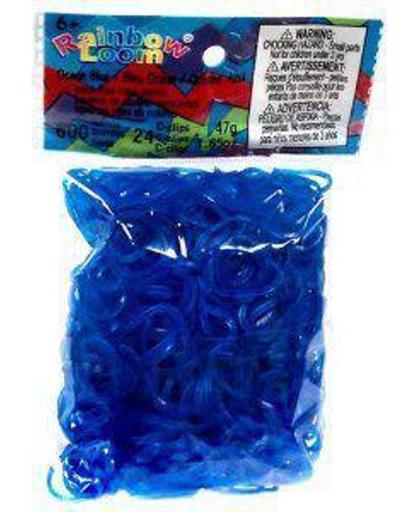 Rainbow Loom Elastiekjes - Oceaan Blauw Jelly bandjes - 600 stuks