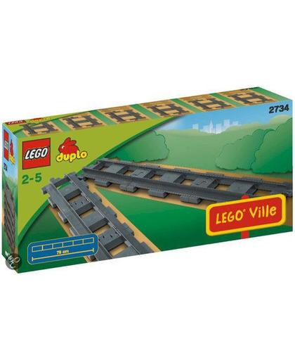 LEGO DUPLO Ville Rechte Rails - 2734
