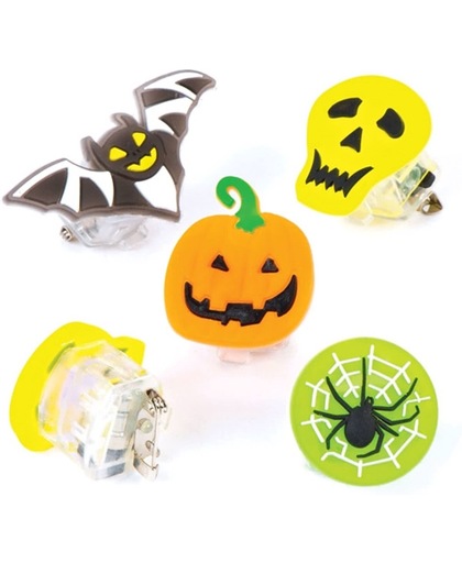 Halloween knipperende buttons voor kinderen. Leuke halloweencadeautjes voor zakgeldprijzen - Perfect voor in feesttasjes voor kinderen (4 stuks per verpakking)