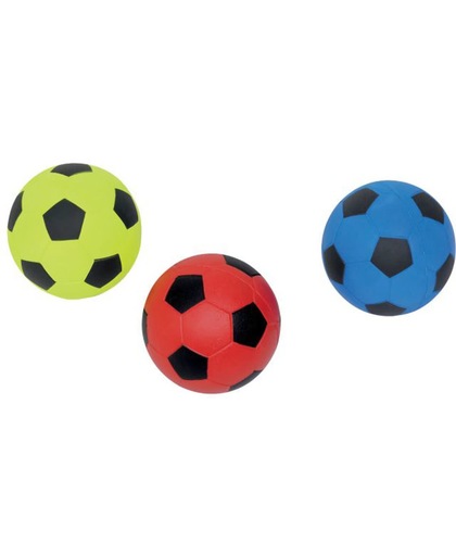 Nobby fluor schuim voetbal, drijvend rood 9 cm - 3 st