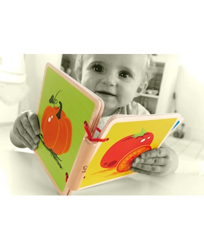 Houten babyboek groenten