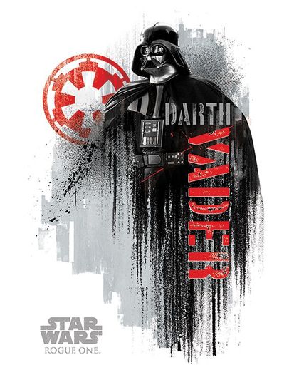 Star Wars Rogue One - Darth Vader Grunge Poster standaard
