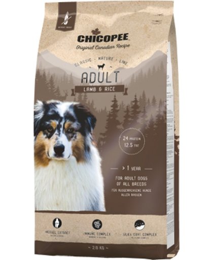 Chicopee CNL Adult Lamb & Rice - Inhoud: 2 kg