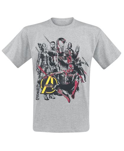 Avengers Infinity War - Avengers Character T-shirt grijs gemêleerd