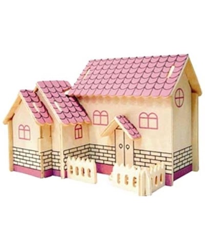 Puzzle houten Water Mill Hut Model /DIY Simulation 3D Three-dimensional Water Mill Hut Jigsaw Puzzle Toy Voor Children