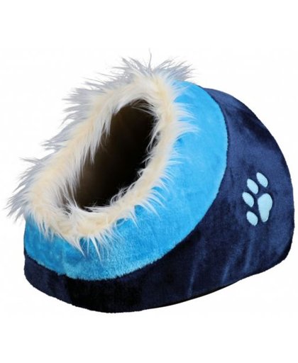 Trixie kattenmand iglo minou donkerblauw / blauw 35x26x41 cm