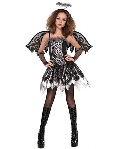 Zwarte engel kostuum voor tieners  - Verkleedkleding