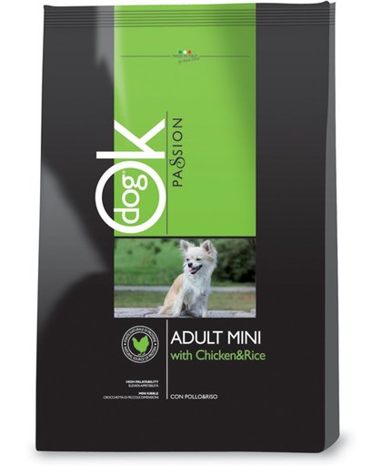 OK Passion Adult Mini Kip & Rijst - Hond - Droogvoer - 3 kg