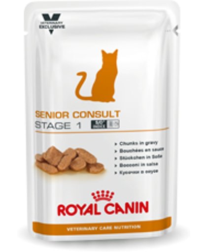 Royal Canin Senior Consult-Stage 1 - Maaltijdzakjes - vanaf 7 jaar - Kattenvoer - 12 x 100 g