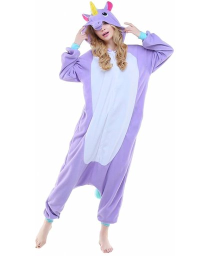 Paarse Unicorn Onesie voor volwassenen - Paarse Unicorn Kigurumi Pyjama
