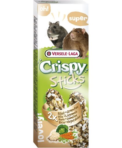Versele-Laga Crispy Sticks Hamster&Rat Groenten