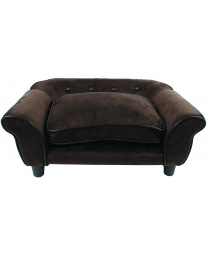 Enchanted hondenmand sofa cleo pluche bruin 72x44x29 cm