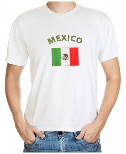 Mexico t-shirt met vlag M