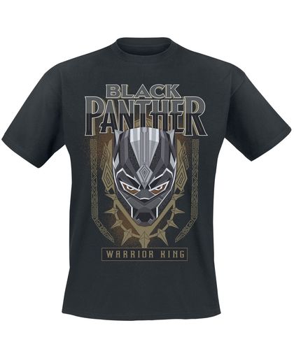 Black Panther Golden Warrior T-shirt zwart
