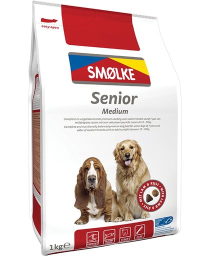 Smolke Senior Medium Hondenvoer - 4 St à 1 kg