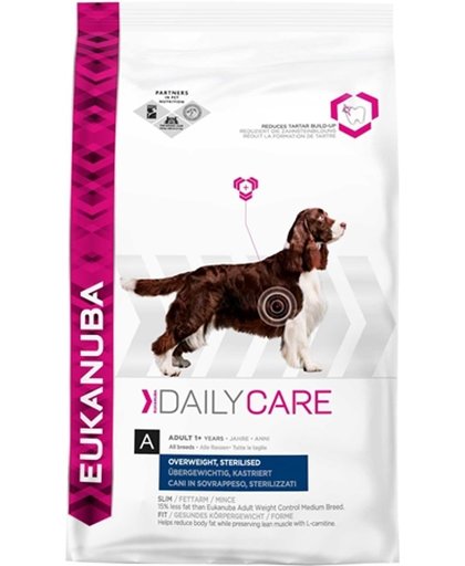 Eukanuba Daily Care - Overweight/Sterilised - Hondenvoer - 12.5 kg
