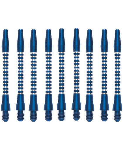 abcdarts darts shafts aluminium shafts jailbird ar5 blauw medium - 3 sets darts shafts